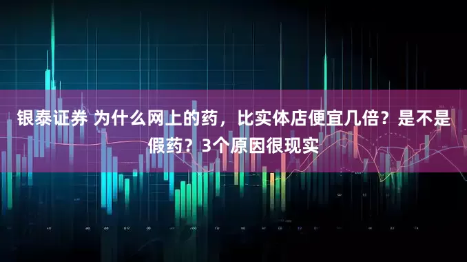 银泰证券 为什么网上的药，比实体店便宜几倍？是不是假药？3个原因很现实