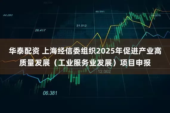 华泰配资 上海经信委组织2025年促进产业高质量发展（工业服务业发展）项目申报